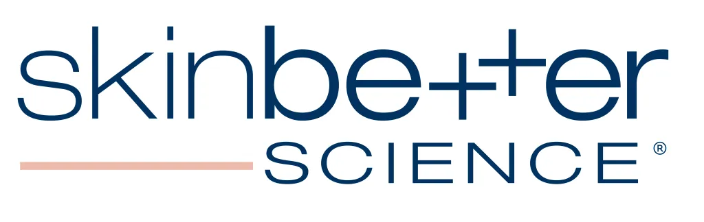 Logo of SkinBetter Science, a skincare brand specializing in innovative products for improving skin health and appearance. The design features a modern font with the word "skin" in lowercase, followed by "better" in a stylized format, and "SCIENCE" in uppercase, emphasizing the brand's focus on scientific research and effective skincare solutions. The logo uses a clean color palette, enhancing its professional appeal. This image represents the brand's commitment to quality and efficacy in skincare.